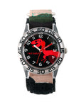 Red Balloon Time Teacher Boys Dinosaur Clear Resin Camo Nylon - ewatchfactory